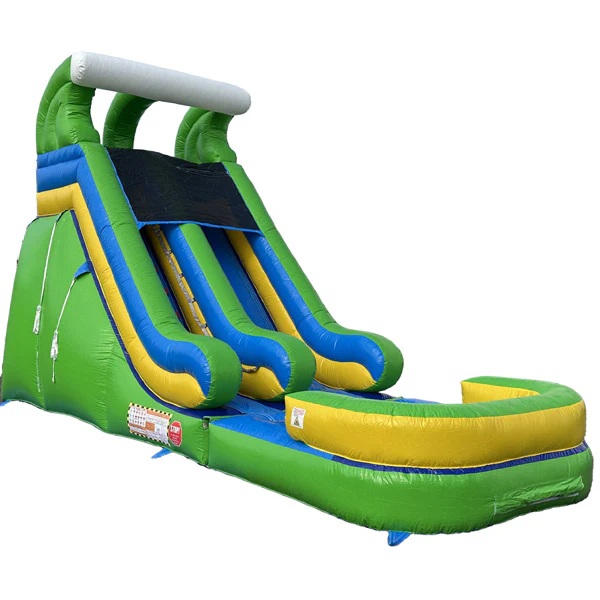 16 Foot Green Party Water Slide